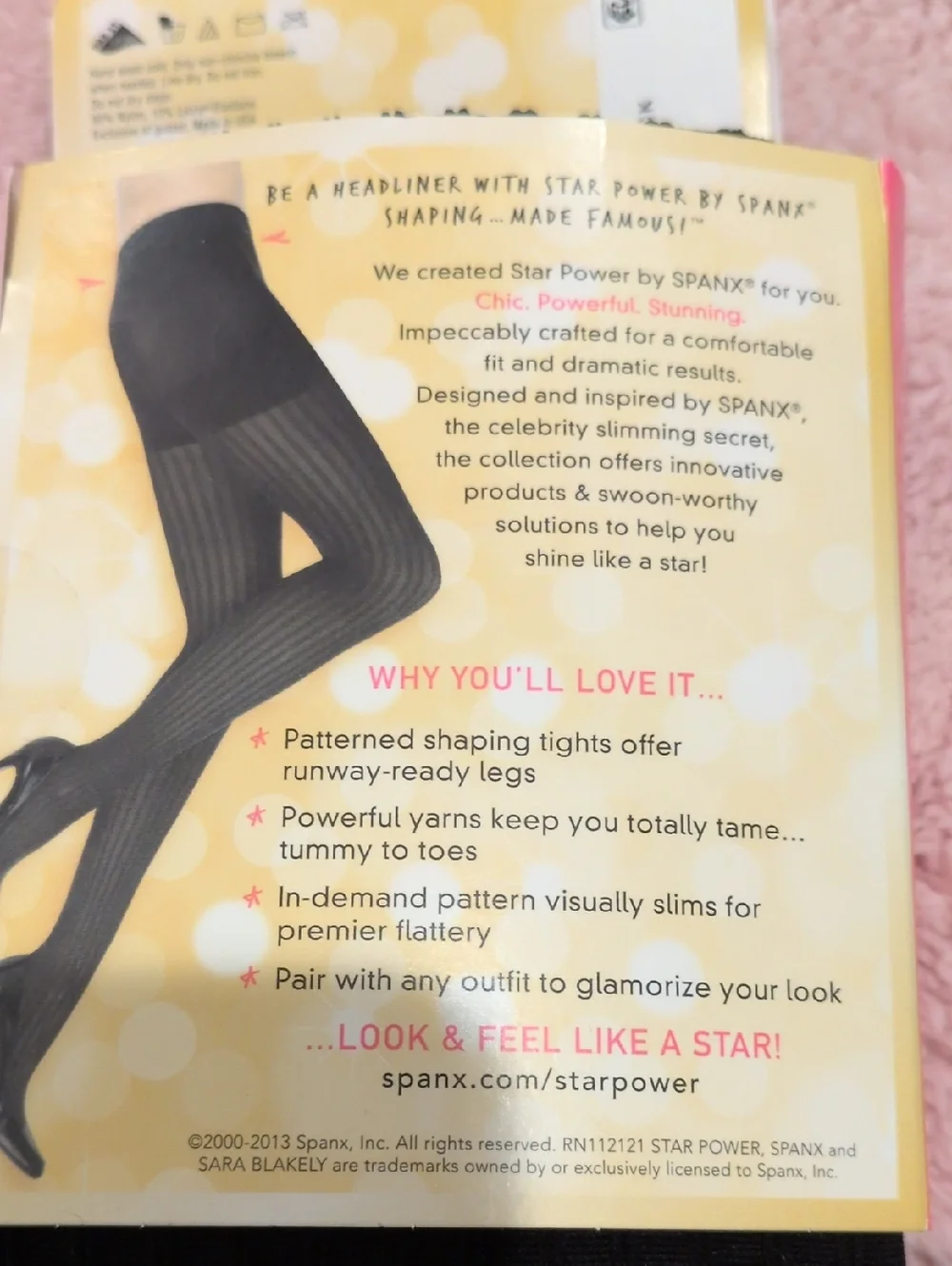 SPANX Black Ribbed Patterned Shaping Tights - Size E